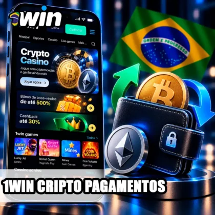 Tela Crypto Casino no celular com carteira cripto e símbolos de transferência digital.
